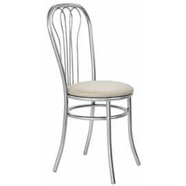 Стул для кухни SHADO Венский ромашка хром бежевый | Интернет магазин мебели и декора LifeDekor