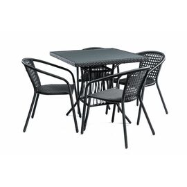 Комплект мебели из ротанга SHADO Виктория графит серый | Интернет магазин мебели и декора LifeDekor