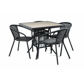 Комплект мебели из ротанга SHADO Виктория графит капучино | Интернет магазин мебели и декора LifeDekor