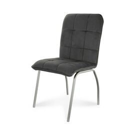 Стул для обеденной зоны SHADO София Велюр серый хром | Интернет магазин мебели и декора LifeDekor