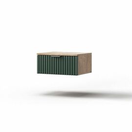 Тумба «Герта» 1я КМК 0979.19, дуб канзас/зеленый матовый | Интернет магазин мебели и декора LifeDekor