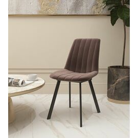 Стул мягкий SHADO Дарси профиль бежевый/черный | Интернет магазин мебели и декора LifeDekor