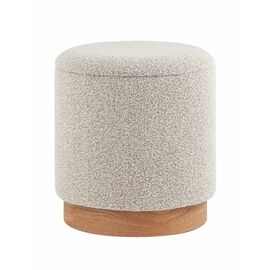 Пуф с ящиком Холли S букле бежевый | Интернет магазин мебели и декора LifeDekor