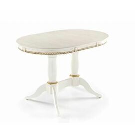 Стол Овал "Милорд" (80х120х160) Эмаль 1013 +  патина золото | Интернет магазин мебели и декора LifeDekor