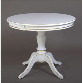 Стол "Эгина-2" (Белый/патина золото) | Интернет магазин мебели и декора LifeDekor