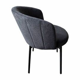 Стул Tess серый шенилл на поворотном механизме | Интернет магазин мебели и декора LifeDekor