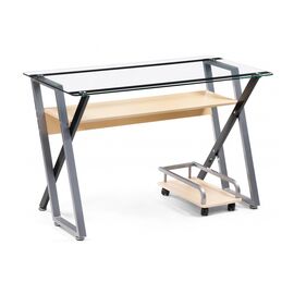 Офисная мебель Gunar silver gray / clear glass | Интернет магазин мебели и декора LifeDekor