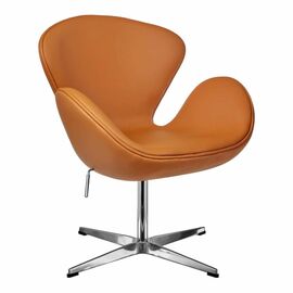 Кресло SWAN STYLE CHAIR оранжевый | Интернет магазин мебели и декора LifeDekor