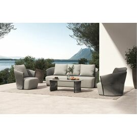 "Флоренция" лаунж-зона из искусственного ротанга, цвет графит | Интернет магазин мебели и декора LifeDekor