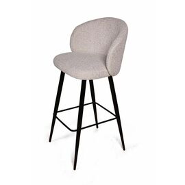 Стул барный Vito, букле серый / опора конус | Интернет магазин мебели и декора LifeDekor