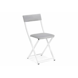Стул на металлокаркасе Elevis светло-серый / белый | Интернет магазин мебели и декора LifeDekor