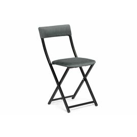Стул на металлокаркасе Elevis темно-серый / черный | Интернет магазин мебели и декора LifeDekor