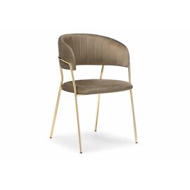 Стул на металлокаркасе Kamelia cappuccino / gold | Интернет магазин мебели и декора LifeDekor