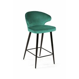 Стул полубарный Richard, бархат зеленый 19 | Интернет магазин мебели и декора LifeDekor