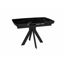 Стол DikLine DKU120 Керамика Черный мрамор/подстолье черное/опоры черные (2 уп.) | Интернет магазин мебели и декора LifeDekor