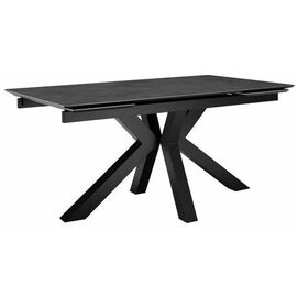 Стол DikLine SFE160 Керамика мрамор Бронза/подстолье черное/опоры черные (2 уп.) | Интернет магазин мебели и декора LifeDekor