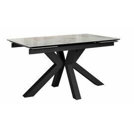 Стол DikLine SFE140 Керамика Italian Grey (глянец серый)/подстолье черное/опоры черные (2 уп.) | Интернет магазин мебели и декора LifeDekor