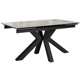 Стол DikLine SFE160 Керамика Italian Grey (глянец серый)/подстолье черное/опоры черные (2 уп.) | Интернет магазин мебели и декора LifeDekor