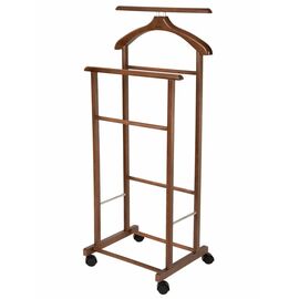 Вешалка костюмная на колесах В 22Н средне-коричневый | Интернет магазин мебели и декора LifeDekor