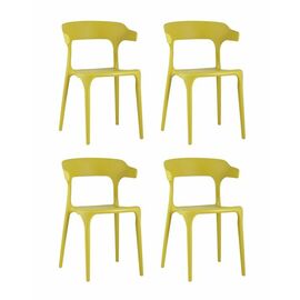 Стул Neo пластик горчичный 4 шт. | Интернет магазин мебели и декора LifeDekor