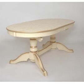 Стол Макси (цвет:Слоновая кость + сусальное золото) | Интернет магазин мебели и декора LifeDekor