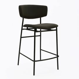 Дизайнерский полубарный стул Marko графит, черный металл | Интернет магазин мебели и декора LifeDekor