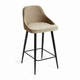 Стул полубарный Douglas, бархат бежевый 5 | Интернет магазин мебели и декора LifeDekor