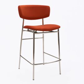 Дизайнерский полубарный стул Marko терракотовый, основание хром | Интернет магазин мебели и декора LifeDekor