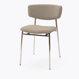 Стул дизайнерский Marko латте, основание хром | Интернет магазин мебели и декора LifeDekor