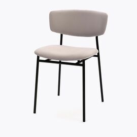 Стул дизайнерский Marko серый, черный металл | Интернет магазин мебели и декора LifeDekor