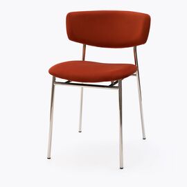Стул дизайнерский Marko терракотовый, основание хром | Интернет магазин мебели и декора LifeDekor