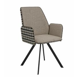 Стул DikLine 293 поворотный SB4/A2 бежевый, ножки черные | Интернет магазин мебели и декора LifeDekor