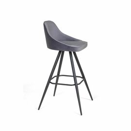 Стул полубарный Neo поворотный 360 градусов, бархат 4 | Интернет магазин мебели и декора LifeDekor