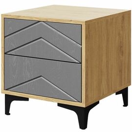 Тумба «Тиана» 2Я КМК 0967.19, дуб наварра/графит | Интернет магазин мебели и декора LifeDekor