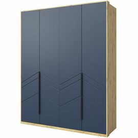 Шкаф «Тиана» 4Д КМК 0967.1, дуб наварра/синий матовый | Интернет магазин мебели и декора LifeDekor