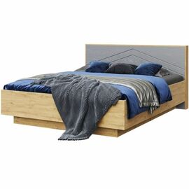 Кровать «Тиана» 160x200 КМК 0967.3, дуб наварра/графит | Интернет магазин мебели и декора LifeDekor