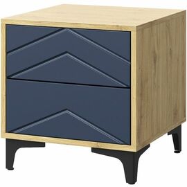 Тумба «Тиана» 2Я КМК 0967.19, дуб наварра/матовый синий | Интернет магазин мебели и декора LifeDekor