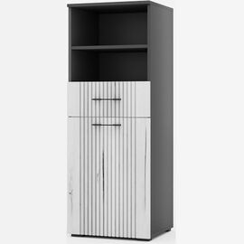 Тумба «Монреаль» 1Д1Я КМК 0986.4, антрацит/дуб канадский арктик | Интернет магазин мебели и декора LifeDekor