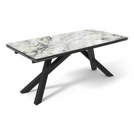 Стол DikLine SKD160 Керамика FNZW 162806176 ARCTIK OCEAN/подстолье черное/опоры черные (2 уп.), | Интернет магазин мебели и декора LifeDekor