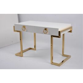 Стол-консоль Атлас МС9002-120W, 120х60х78 см, белый глянцевый | Интернет магазин мебели и декора LifeDekor