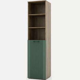 Шкаф «Монреаль» 1Д КМК 0986.2, дуб канзас/зеленый матовый | Интернет магазин мебели и декора LifeDekor