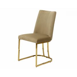Стул обеденный Пресли DC-3024, 42х44х92, бежевый/матовое золото | Интернет магазин мебели и декора LifeDekor