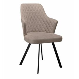Стул DikLine 345 K4 капучино, ножки черные | Интернет магазин мебели и декора LifeDekor
