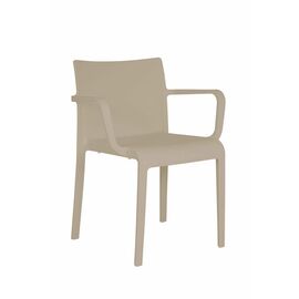 Стул Turn, пластик капучино с подлокотниками | Интернет магазин мебели и декора LifeDekor