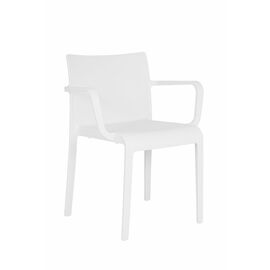 Стул Turn, белый пластик с подлокотниками | Интернет магазин мебели и декора LifeDekor