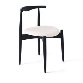 Стул Noble белый, опора береза черная | Интернет магазин мебели и декора LifeDekor