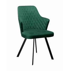 Стул DikLine 345 K13 изумруд, ножки черные | Интернет магазин мебели и декора LifeDekor