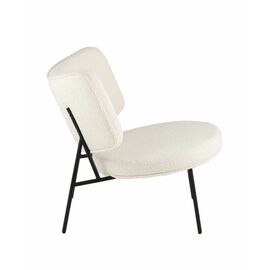 Кресло District Lounge букле белый | Интернет магазин мебели и декора LifeDekor