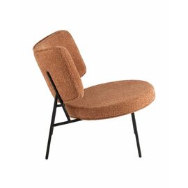 Кресло District Lounge букле терракотовый | Интернет магазин мебели и декора LifeDekor