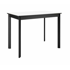 Стол DikLine LK90 Керамика Mono white (белый матовый) /подстолье черное/опоры черные | Интернет магазин мебели и декора LifeDekor